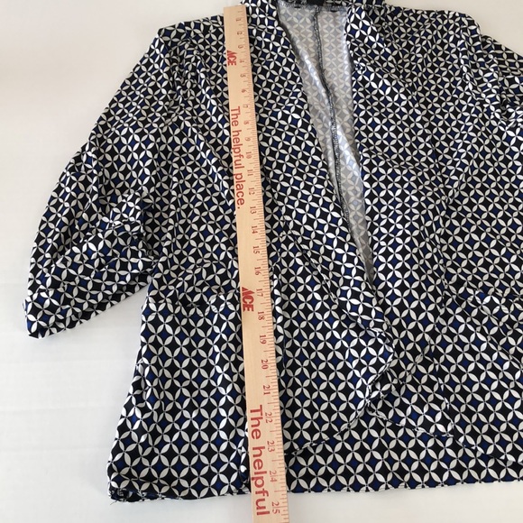 Robert Louis 2 piece Twin set Black Blue PM Petite Medium MP - Picture 11 of 16